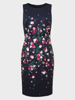 Store Hobbs Petite Moira Floral Dress Navy Multi