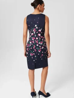 Store Hobbs Petite Moira Floral Dress Navy Multi