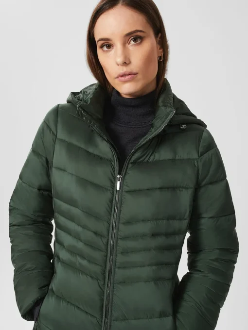 Best Sale Hobbs Petite Nessie Puffer Rich Sage Green