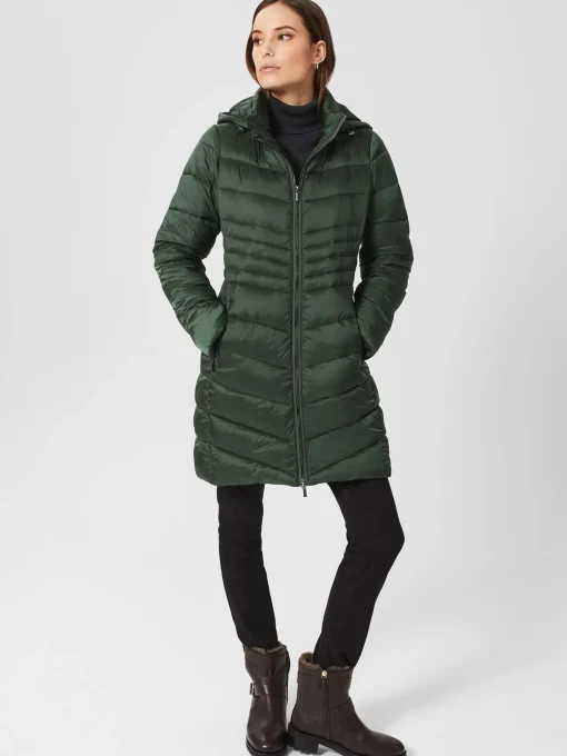 Best Sale Hobbs Petite Nessie Puffer Rich Sage Green