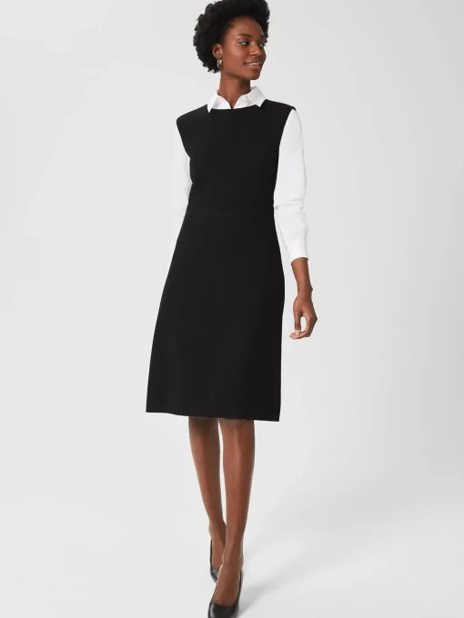 Shop Hobbs Petite Ophelia Dress Black