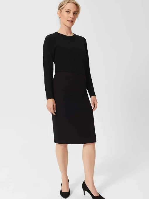 Best Hobbs Petite Ophelia Skirt Black