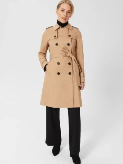 Cheap Hobbs Petite Saskia Trench Tan