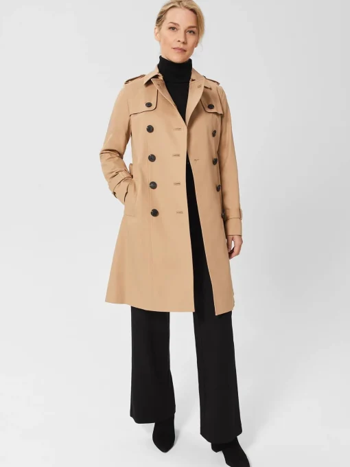 Cheap Hobbs Petite Saskia Trench Tan
