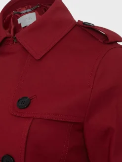 Cheap Hobbs Petite Saskia Trench Rhubarb Red