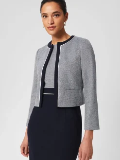 Sale Hobbs Petite Steph Jacket Navy Multi