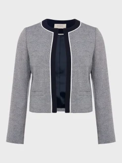 Sale Hobbs Petite Steph Jacket Navy Multi