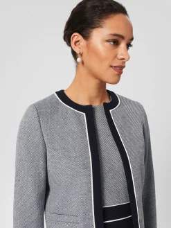 Sale Hobbs Petite Steph Jacket Navy Multi