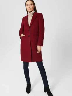 Best Sale Hobbs Petite Tilda Coat Rhubarb Red