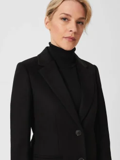 Sale Hobbs Petite Tilda Wool Coat Black