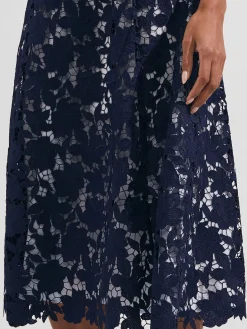 Cheap Hobbs Pheobe Lace Dress Pale Blue Navy