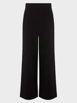 Outlet Hobbs Pippa Jersey Wide Leg Trousers Black