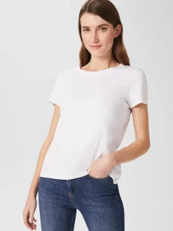 Cheap Hobbs Pixie Cotton T-Shirt White
