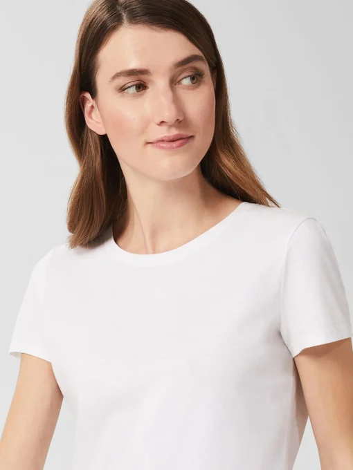 Cheap Hobbs Pixie Cotton T-Shirt White