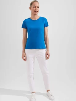 Sale Hobbs Pixie Cotton T-Shirt Imperial Blue