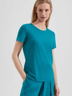 Online Hobbs Pixie Cotton T-Shirt Lagoon Blue