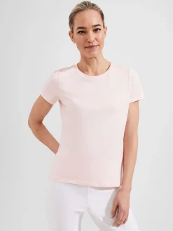 Best Sale Hobbs Pixie Cotton T-Shirt Warm Pink