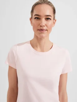 Best Sale Hobbs Pixie Cotton T-Shirt Warm Pink