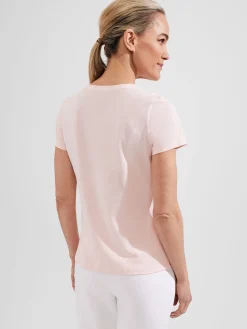 Best Sale Hobbs Pixie Cotton T-Shirt Warm Pink