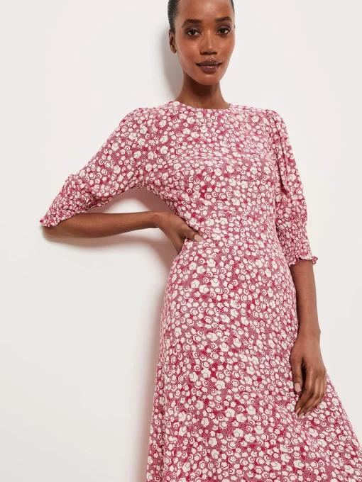 Discount Hobbs Primrose Dress Pink Buttrcream