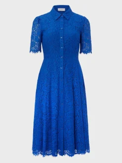 Fashion Hobbs Rebecca Lace Dress Cobalt Blue