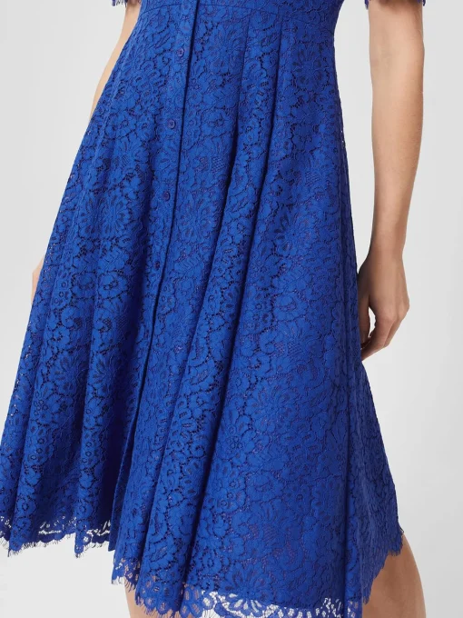 Fashion Hobbs Rebecca Lace Dress Cobalt Blue
