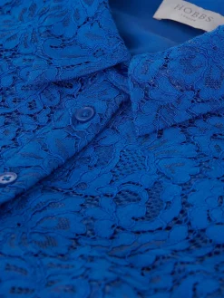 Fashion Hobbs Rebecca Lace Dress Cobalt Blue