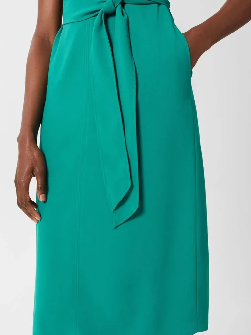 Best Sale Hobbs Reese Belted Dress Ocean Green