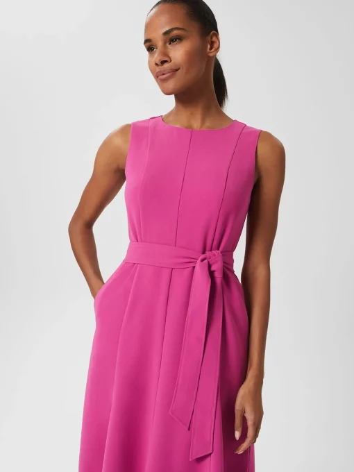 Outlet Hobbs Rory Dress Fuchsia Pink