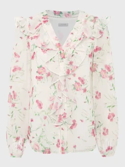 Best Hobbs Rosana Floral Top Ivory Multi
