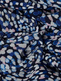 Outlet Hobbs Sadie Printed A Line Dress Navy Multi