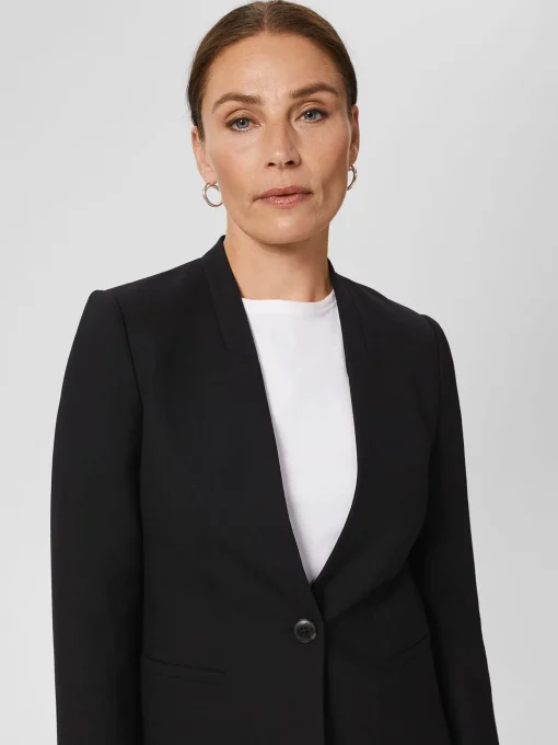 Shop Hobbs Safia Wool Blend Jacket Black