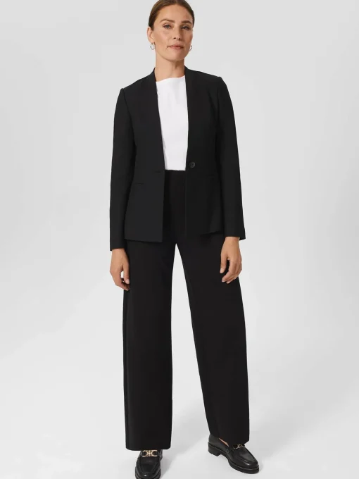 Shop Hobbs Safia Wool Blend Jacket Black