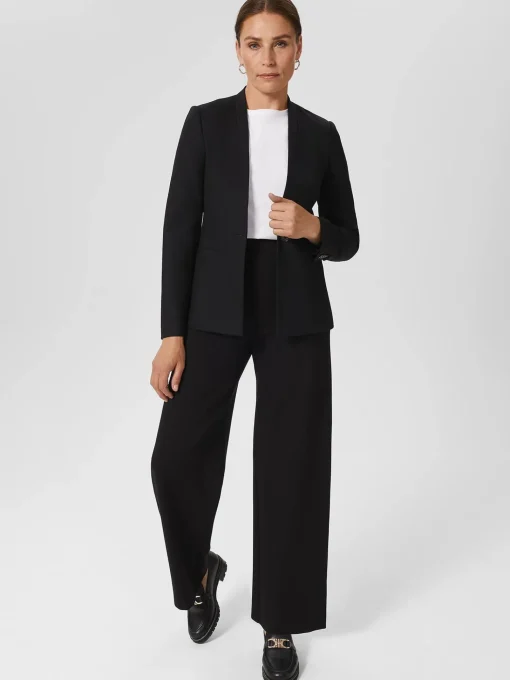 Shop Hobbs Safia Wool Blend Jacket Black