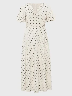 Outlet Hobbs Sandon Dress Ivory Black