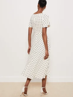 Outlet Hobbs Sandon Dress Ivory Black