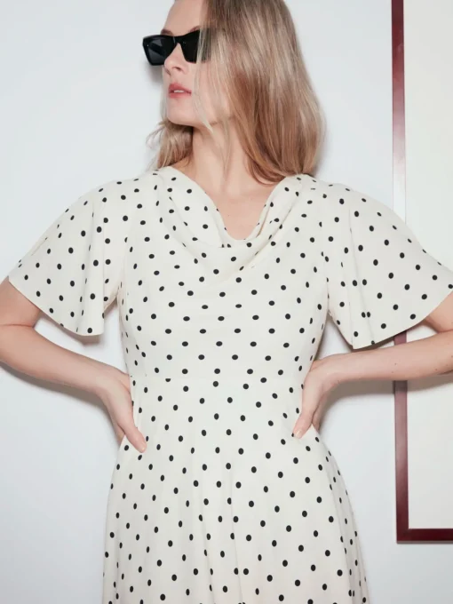 Outlet Hobbs Sandon Dress Ivory Black
