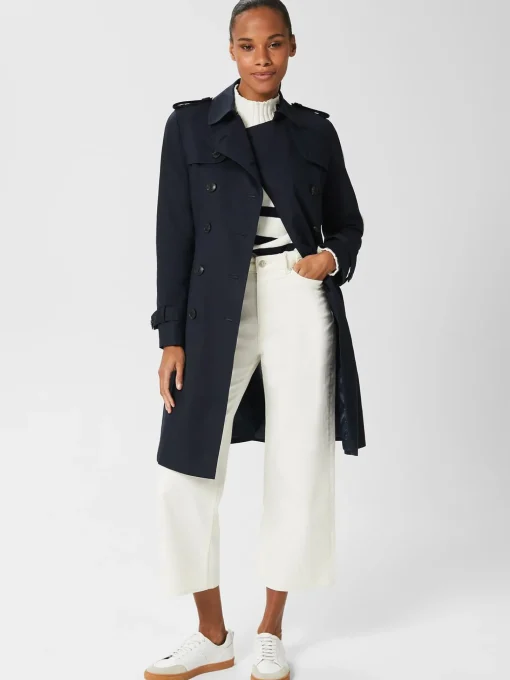 Cheap Hobbs Saskia Trench Navy