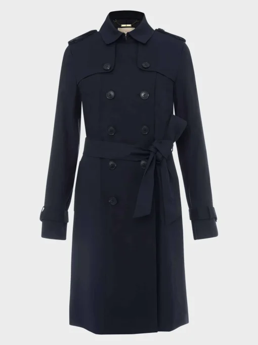 Shop Hobbs Saskia Water Resistant Trench Coat Navy