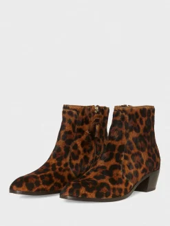 New Hobbs Shona Ankle Boot Tan Leopard