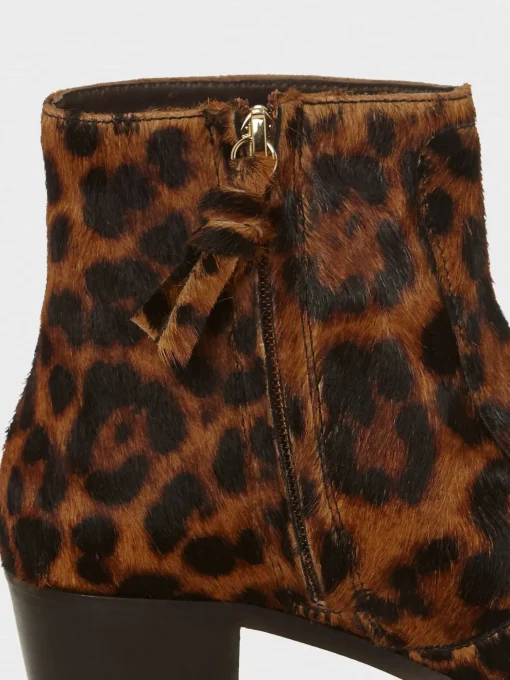 New Hobbs Shona Ankle Boot Tan Leopard