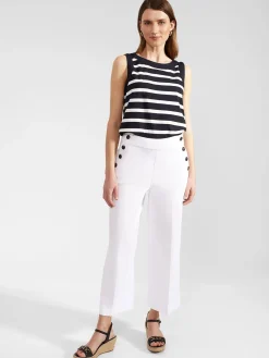 Outlet Hobbs Simone Crop Trousers White