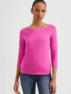 Fashion Hobbs Sonya Plain Top Fuchsia Pink
