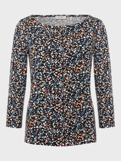 Sale Hobbs Sonya Printed Top Navy Multi