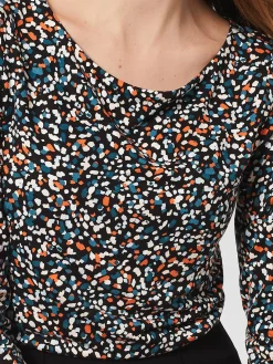 Sale Hobbs Sonya Printed Top Navy Multi