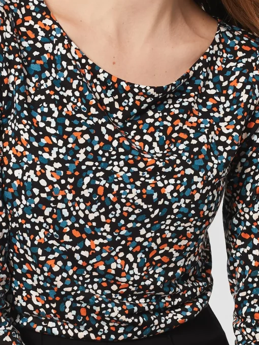 Sale Hobbs Sonya Printed Top Navy Multi