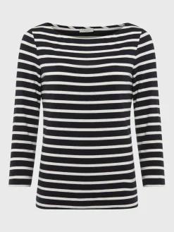 Clearance Hobbs Sonya Striped Top Navy Ivory