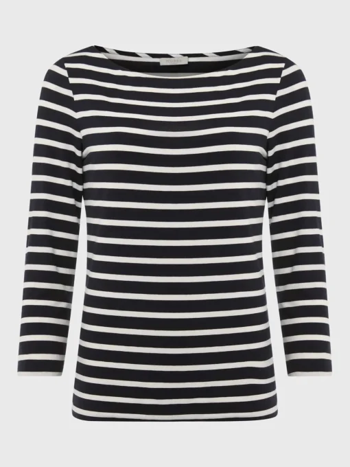 Clearance Hobbs Sonya Striped Top Navy Ivory