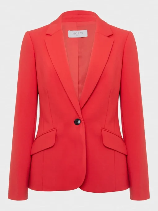 Shop Hobbs Suki Jacket Flame Red