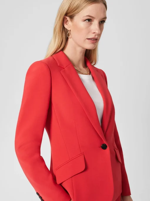 Shop Hobbs Suki Jacket Flame Red